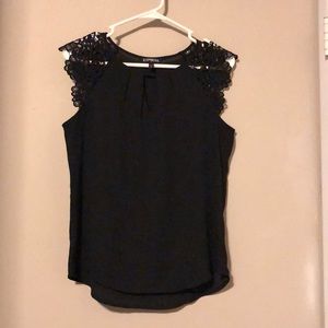 Express Lace Sleeve top